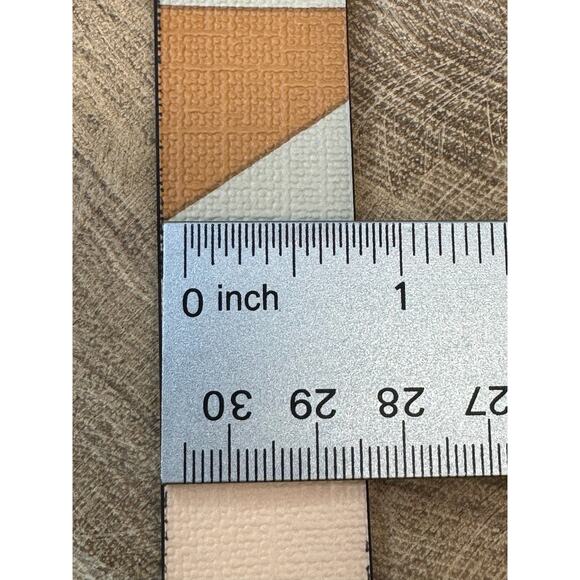 Fossil Women's Colorblock Leather Belt - Size Medium - Picture 12 of 12